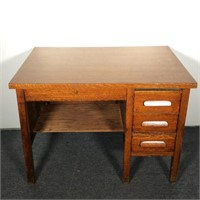 Vintage Tiger Oak  Desk