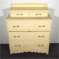 Early Chest of Drawers with Glass Pulls
