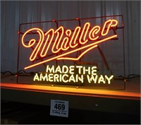 Miller neon sign 16" x 26"