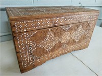 Antique Hand-carved Wooden Box