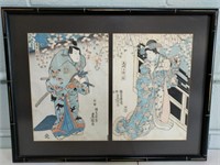 Antique Authentic Woodblock Prints