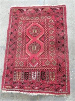 Antique Islamic Hand-Knotted Prayer Rug