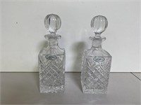 2 Taunton Crystal Decanters