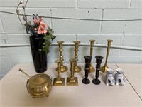 Brass Candle Holders and More