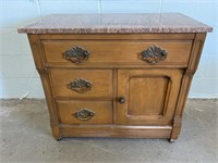 Antique Marble Top Chest of Drawers
