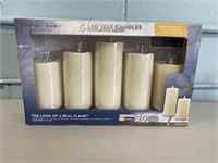 Sterno Home 5 LED Wax Candles