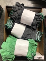 (2) Dozen Gray & (1) Dozen Green Gloves