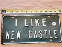 I LIKE NEW CASTLE License Plate