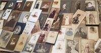 Cabinet photos of ladies, vintage