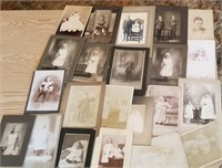 Cabinet photos of children - vintage