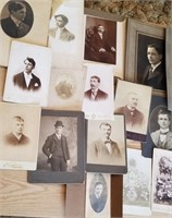 Cabinet photos of men - vintage