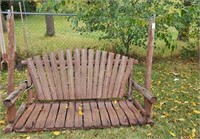 Wood porch swing - no frame