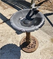Metal bird bath,  20" tall