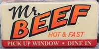 Large Mr. Beef Restaurant Advertising Sign