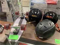 Small Skateboard & Helmets