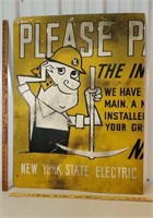 New York State Electric sign - Alumn