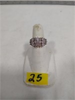 Sterling CZ Ladies Ring (Size 6)