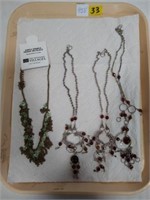 (4) Costume Necklaces