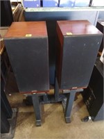 Pair ProAc Response Two Speakers on Metal Stands