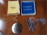 Reed & Barton pewter pendants