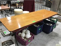 7'  Wood Folding Table