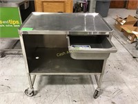 36“ x 24“ Stainless Steel Mobile Counter
