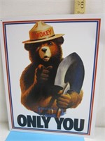 Smokey Bear Nostalgic Sign