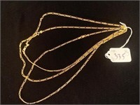 14K GOLD CHAINS / NECKLACES - 20'' - 24G TW