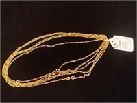14K GOLD CHAINS / NECKLACES - 18'' - 22G TW