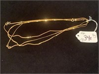 14K GOLD CHAINS / NECKLACES - 16'' - 12G TW
