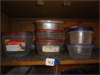 Assorted Plastic Ware with Lids
