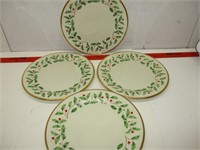 4 LENOX Dinner Plates/Mint Condtion