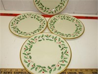 4 LENOX Dinner Plates/Mint Condtion