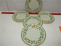 5 Medium LENOX Plates