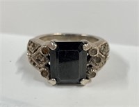 Sterling Onyx  Ring