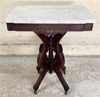 Vintage Marble Top Parlor Table