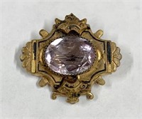 Vintage Amethyst Brooch