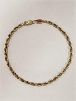 14k Michael Anthony Rope Bracelet 4.2g