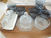 BUTTER DISH, SMOKEY GREY DESSERT DISHES & MORE