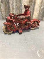 Hubley(unmarked) motorcycle--place for bulb/