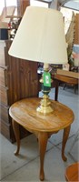 LAMP & OVAL END TABLE