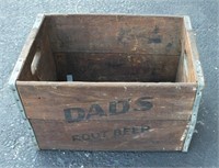 DAD'S ROOT BEER WOODEN CRATE