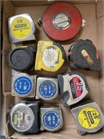 Assorted tape measures