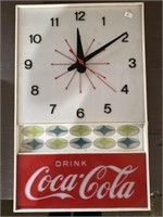 Coca-Cola electric clock, works