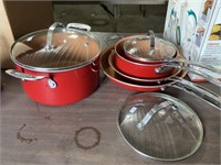 Red copper cooker set