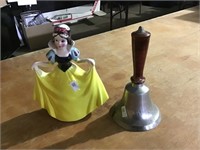 School bell, Walt Disney Snow White figurines