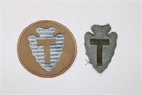(2) Different U.S. 36th Infantry Division patches