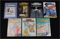 (7) 1970’s issues of “National Lampoon” magazines