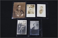 (5) WWI photos/postcards of U.S. Army soldiers