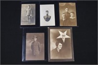 (5) WWI photos/postcards of U.S. Army soldiers